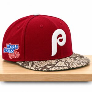 LeBron Phillies World Series 1980 Snakeskin Brim Hat 2