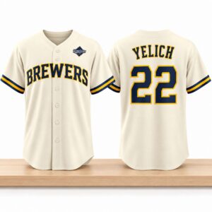 Brewers Christian Yelich 2026 World Series Champions Jersey 1