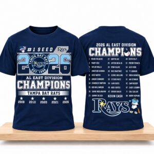 TB Rays AL East Division Champions No 1 Seed 2026 Shirt 2