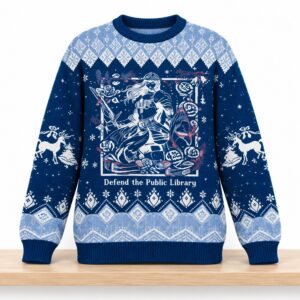 Defend The Public Library Christmas 2026 Ugly Sweater 2