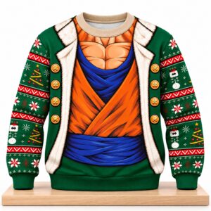 Super Saiyan Goku Christmas 2026 Ugly Sweater 2